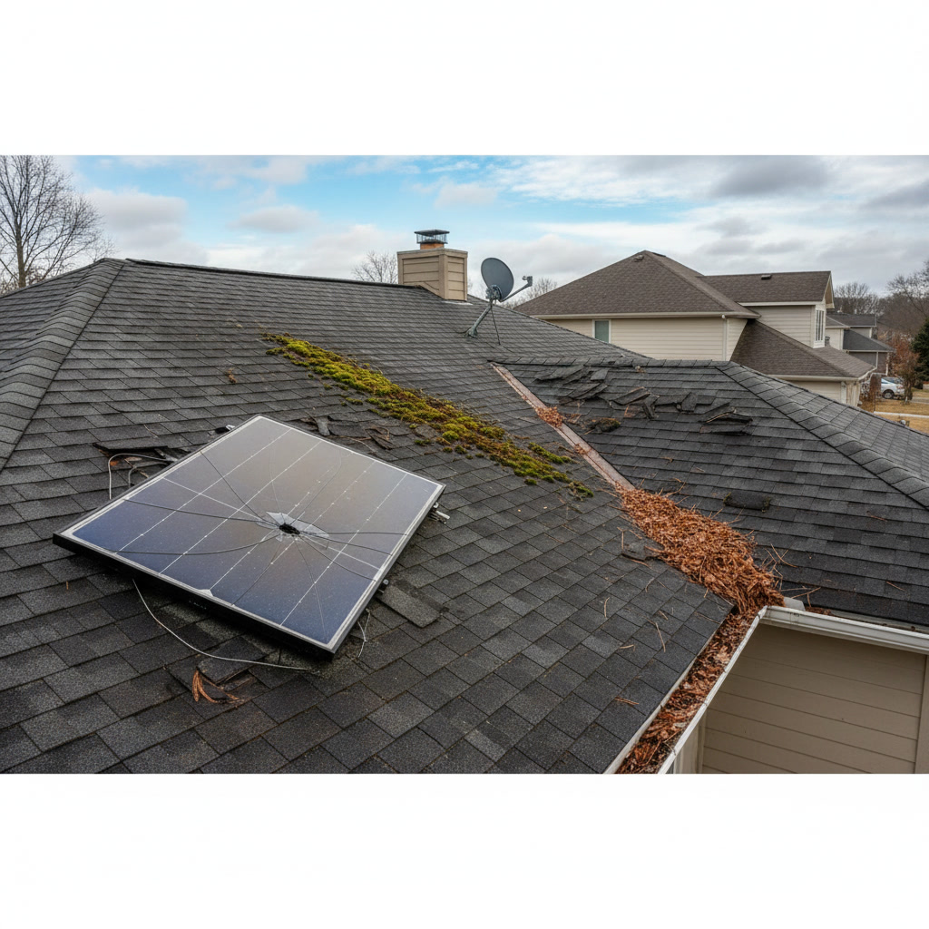 detailed view of roofing warranty certificate showing coverage terms